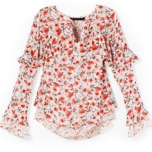 Size 6 Floral Blouse by White House Black Market